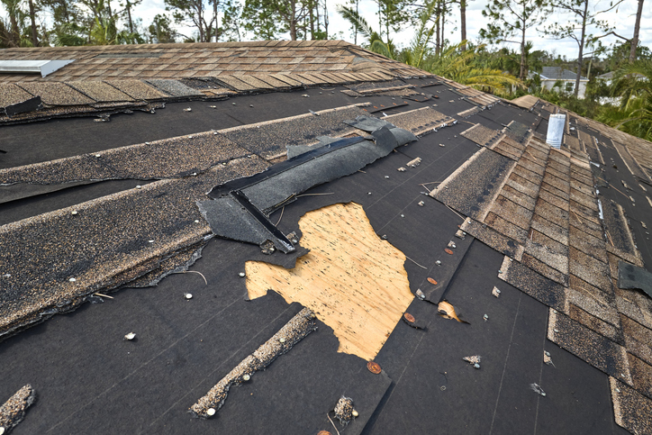 wind damage to roof